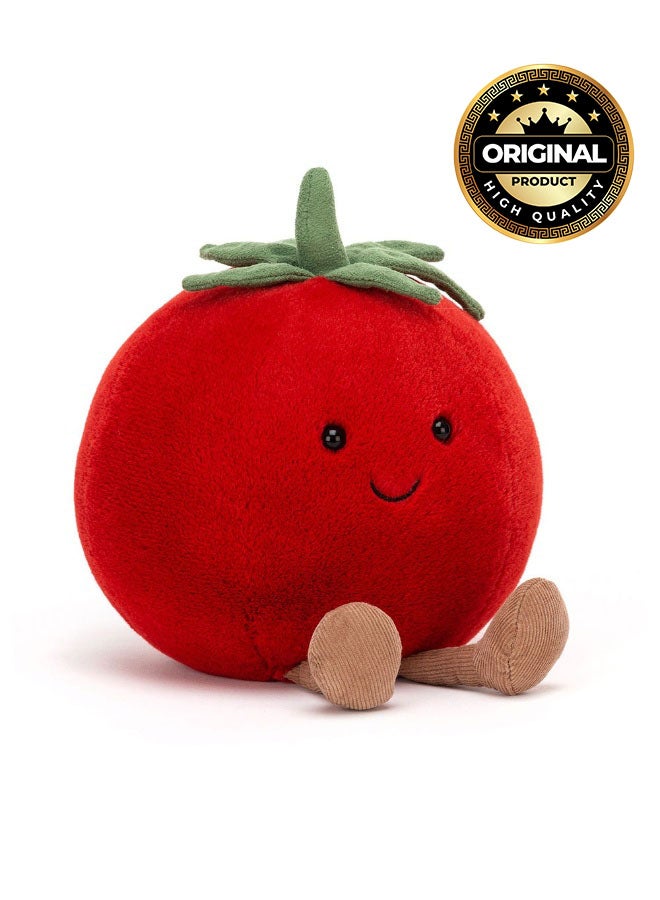 Jellycat Amuseable Tomato Plush Toy – Sitting Height 9 cm Super Soft Tomato Soft Toy for Nursery Decor, Gifts, and Collectors - Image 1